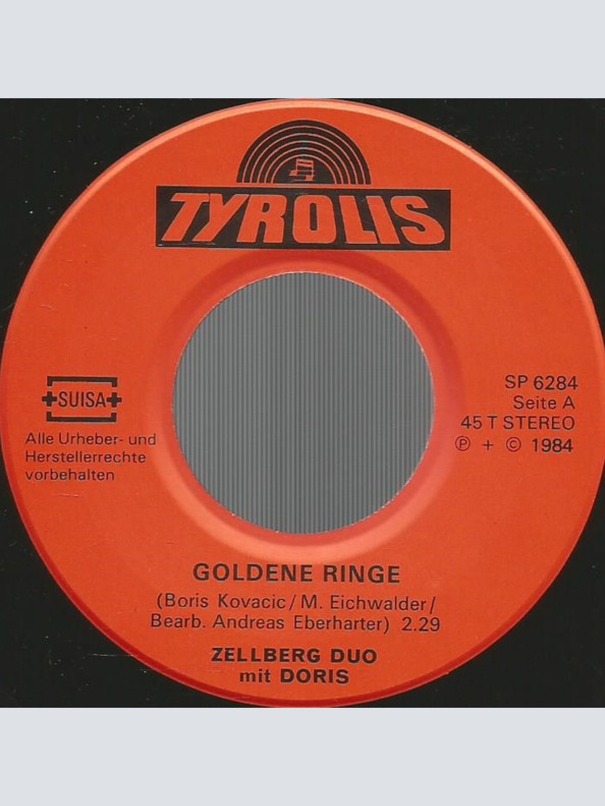 Vinyl / Zellberg Duo Mit Doris - Goldene Ringe