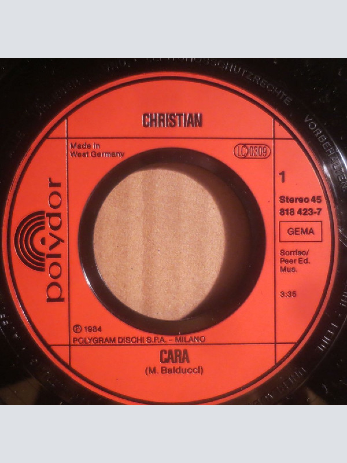 Vinyl / Christian (106) - Cara