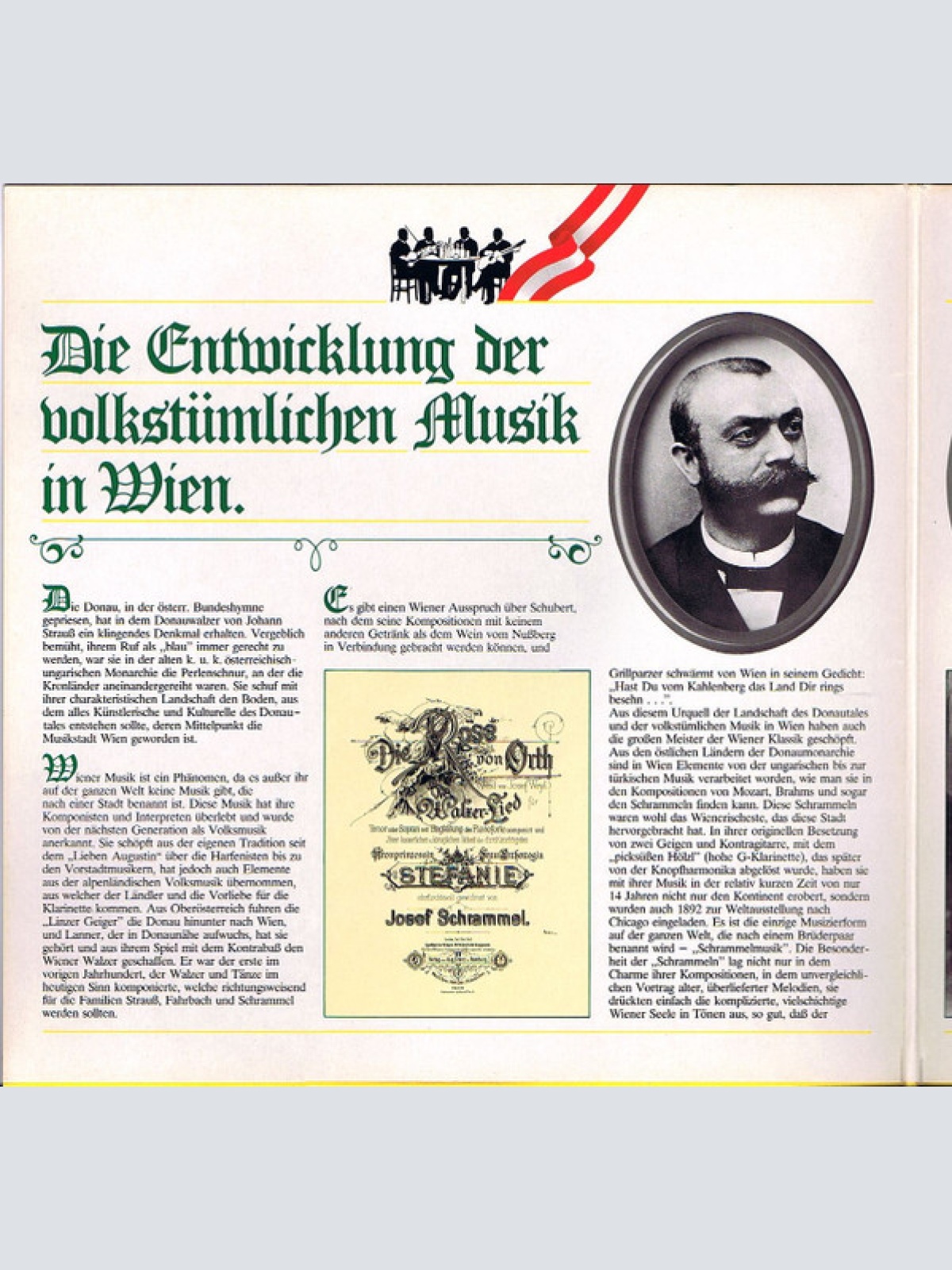 Vinyl / Philharmonia Schrammeln* - Das Oesterreichische Credit-Institut Präsentiert Die Philharmonia Schrammeln In Folgendem Concert