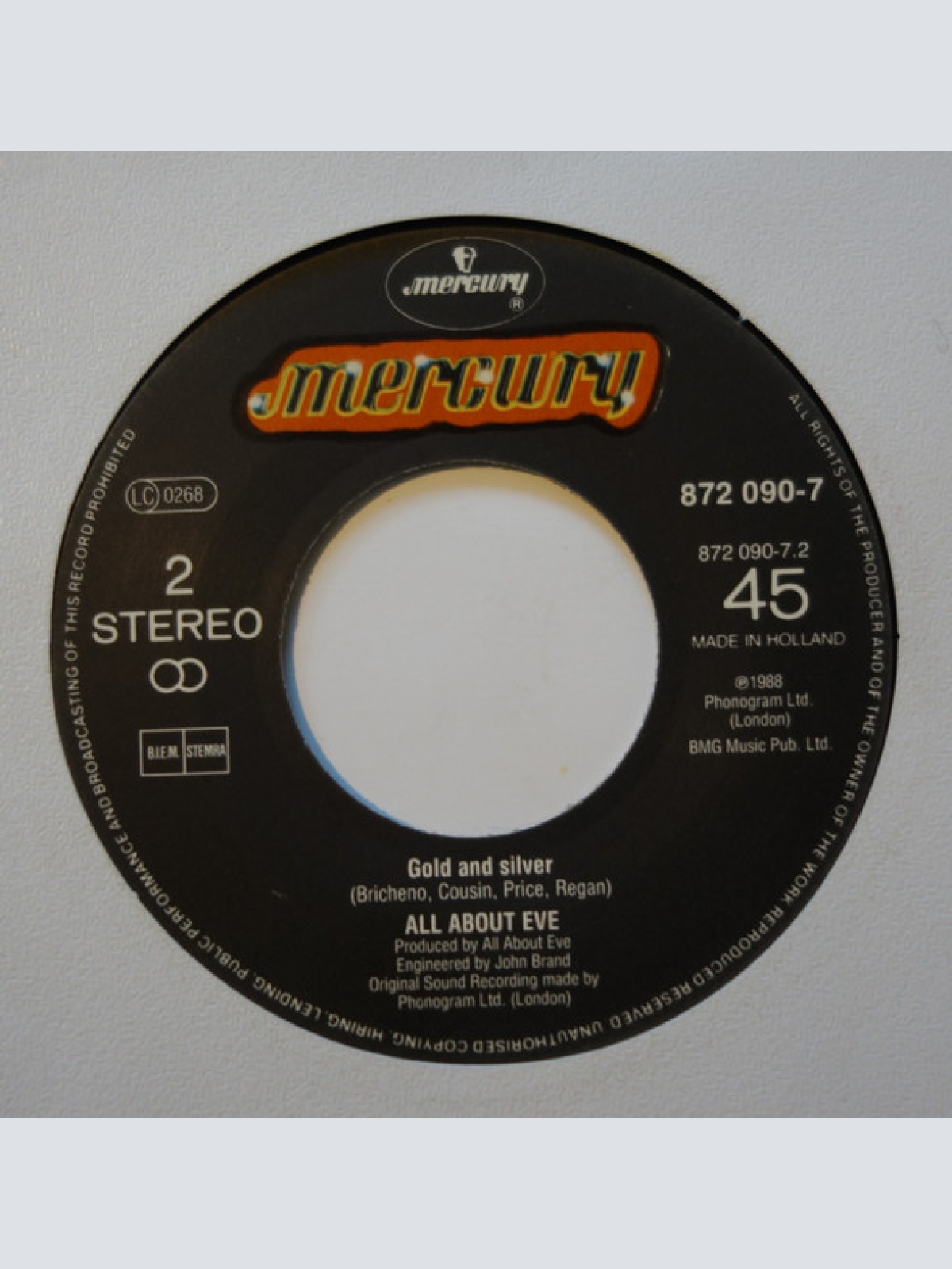 Vinyl / All About Eve - What Kind Of Fool