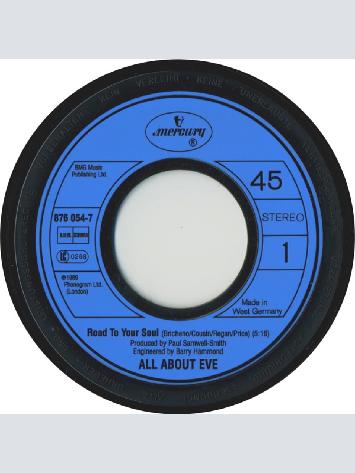 Vinyl / All About Eve - Road To Your Soul