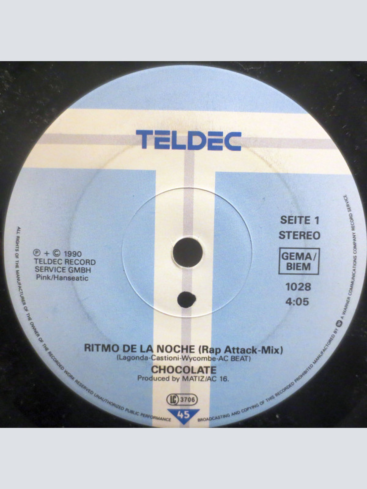 Vinyl / Chocolate - Ritmo De La Noche (Rap Attack-Mix)