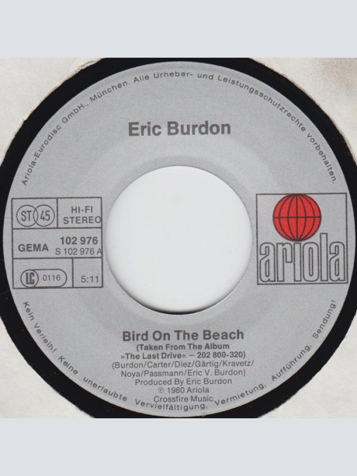 Vinyl / Eric Burdon - Bird On The Beach
