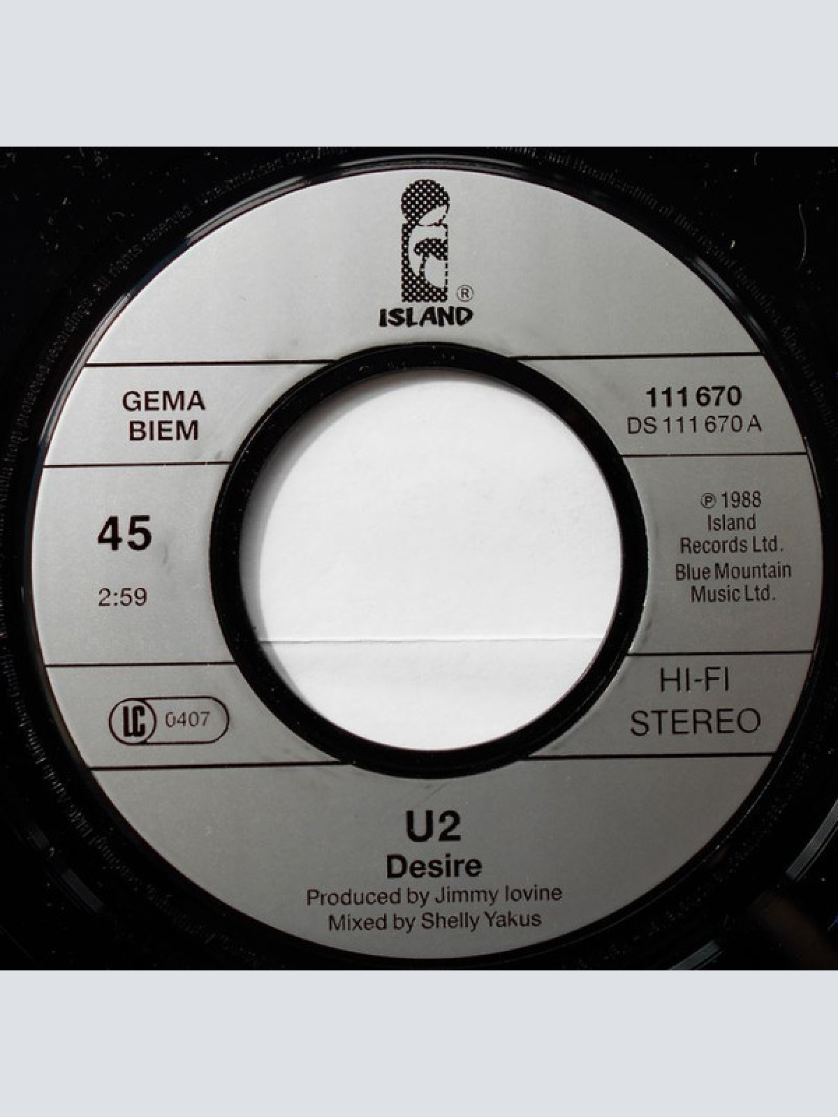 Vinyl / U2 - Desire
