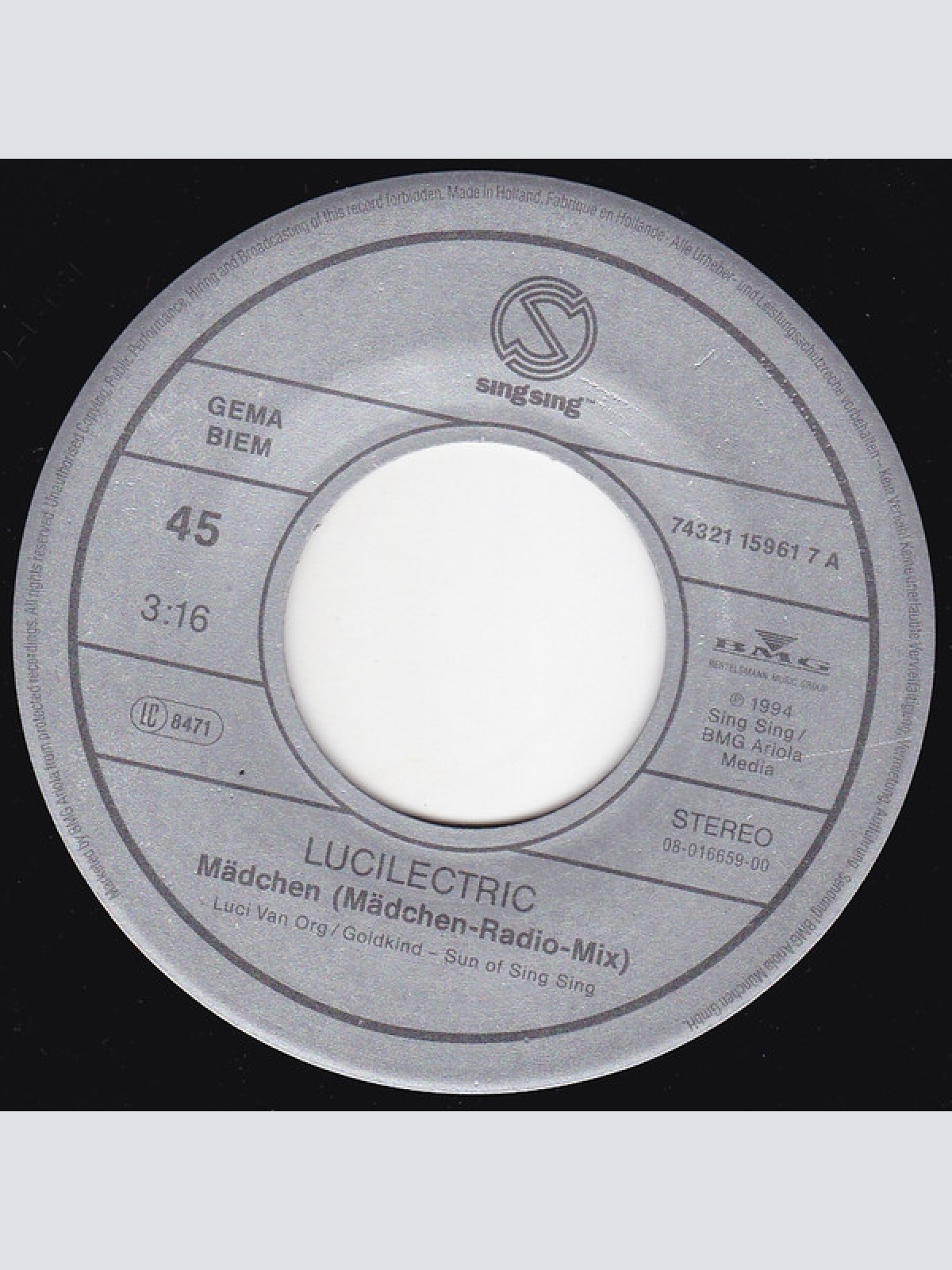 Vinyl / Lucilectric - Mädchen
