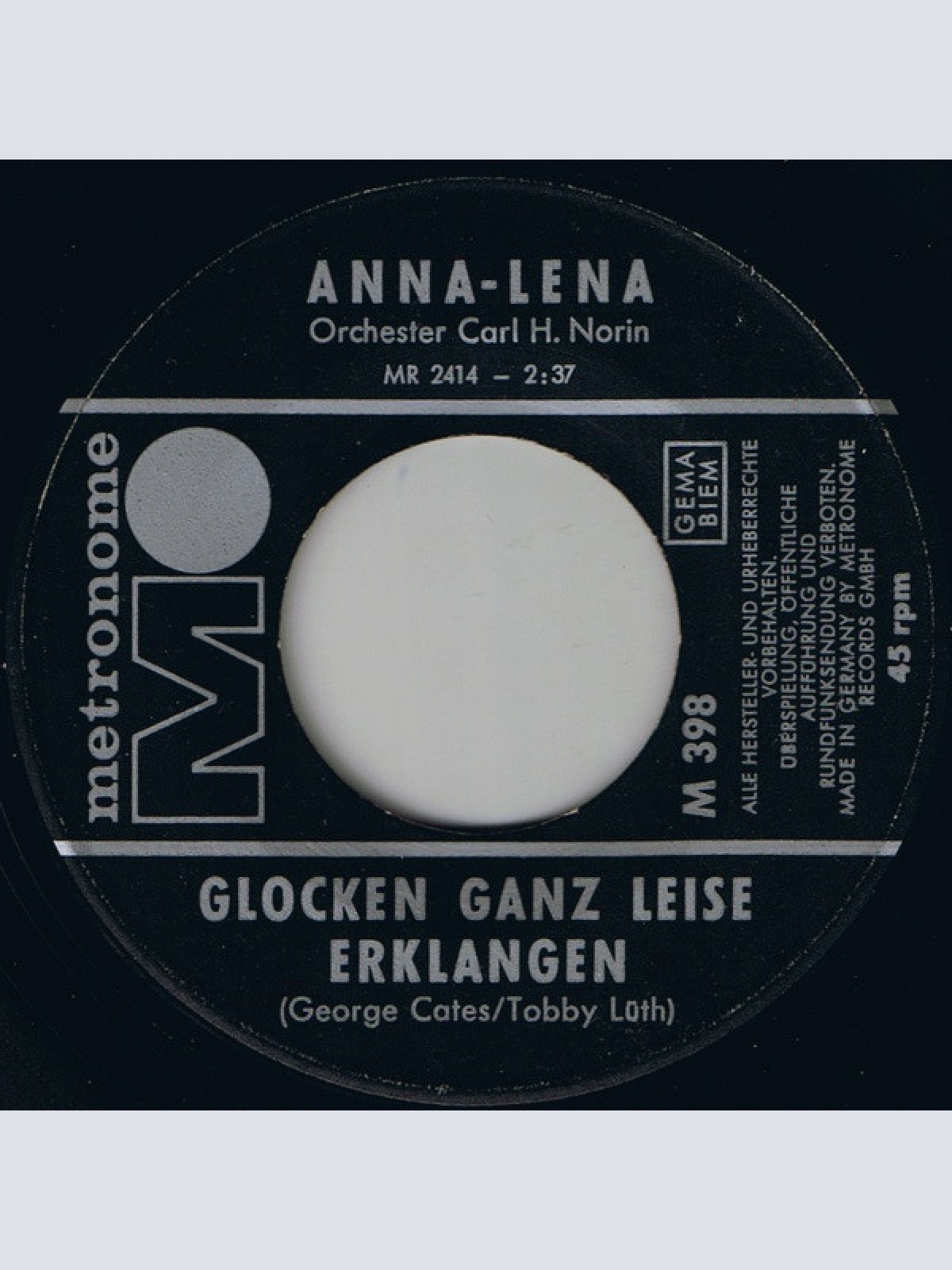 Vinyl / Anna-Lena* - Morgen Hast Du Keine Sorgen / Glocken Ganz Leise Erklangen