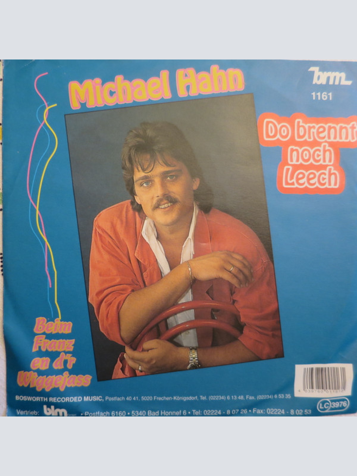 Vinyl / Michael Hahn (11) - Do Brennt Noch Leech / Beim Franz En D'r Wiggejass