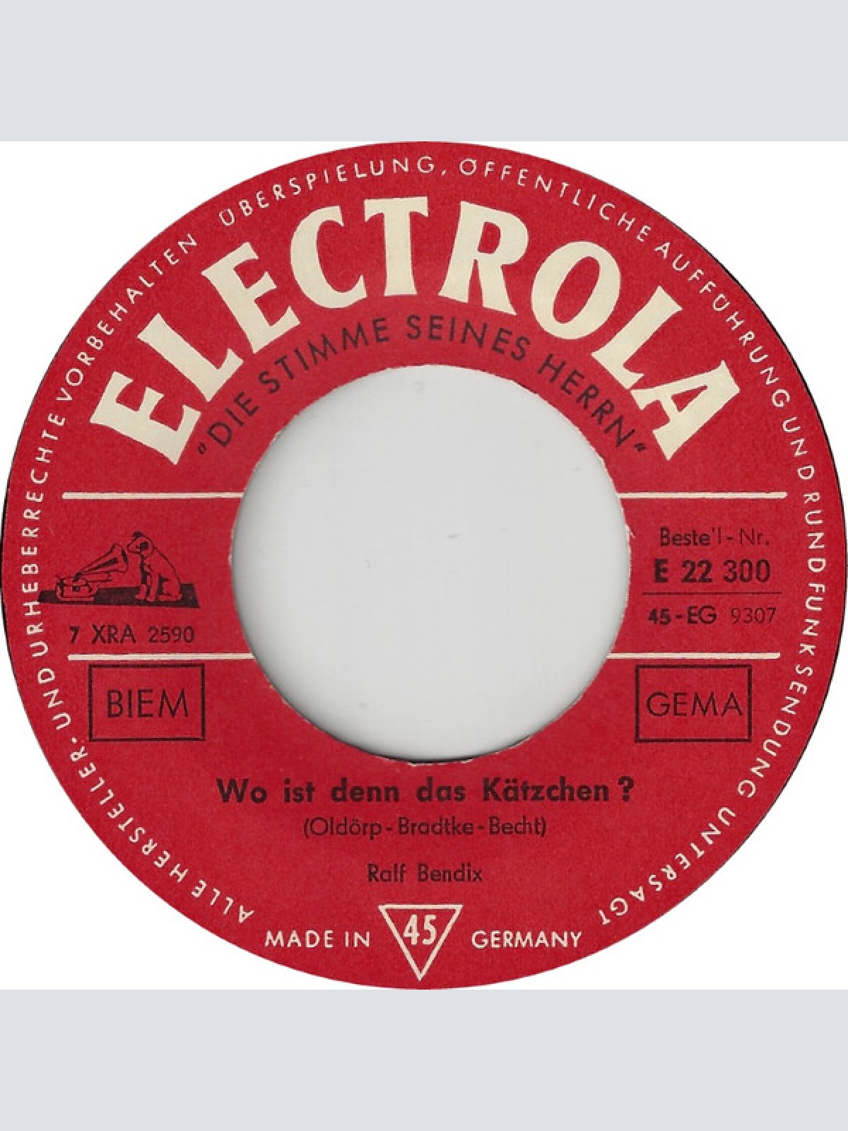 Vinyl / Ralf Bendix Mit Dem Twist-Baby Und Waldi - Babysitter Twist / Wo Ist Denn Das Kätzchen?