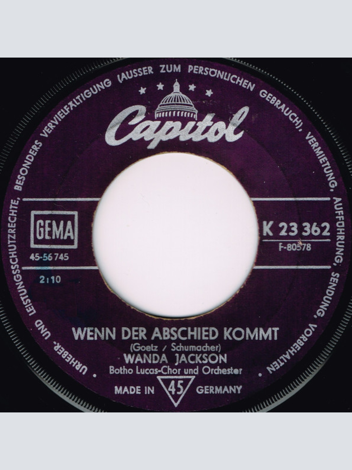 Vinyl / Wanda Jackson - Ohne Sterne Ist Der Himmel Leer