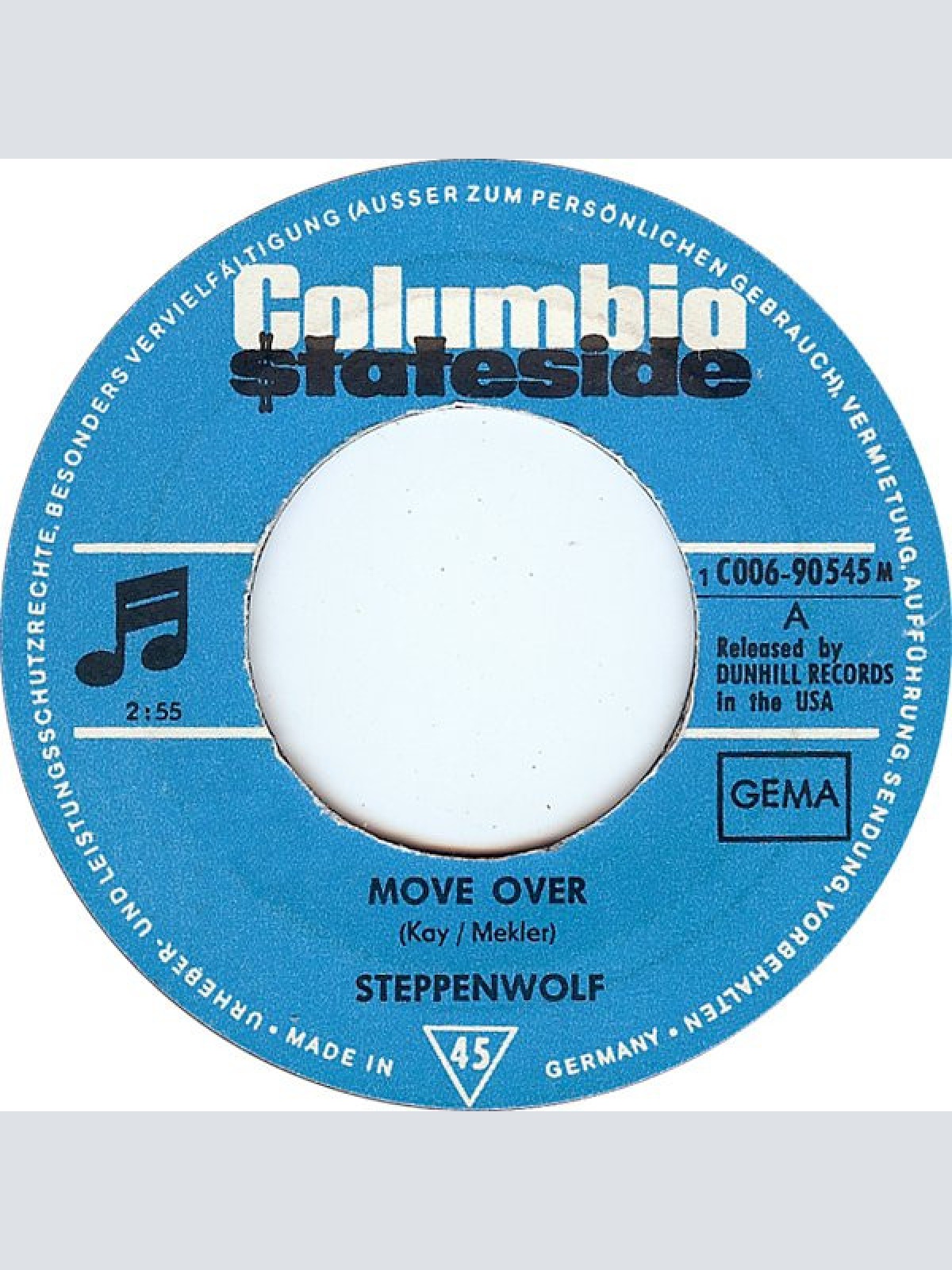 Vinyl / Steppenwolf - Move Over / Power Play
