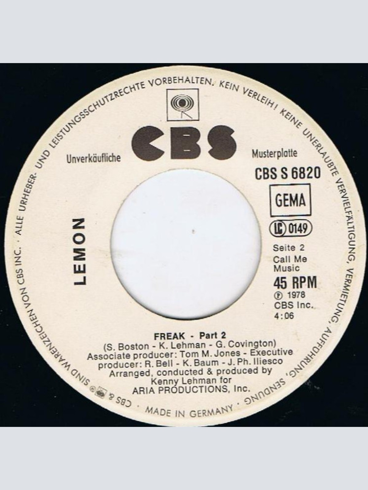 Vinyl / Lemon - Freak (Part 1 & 2)