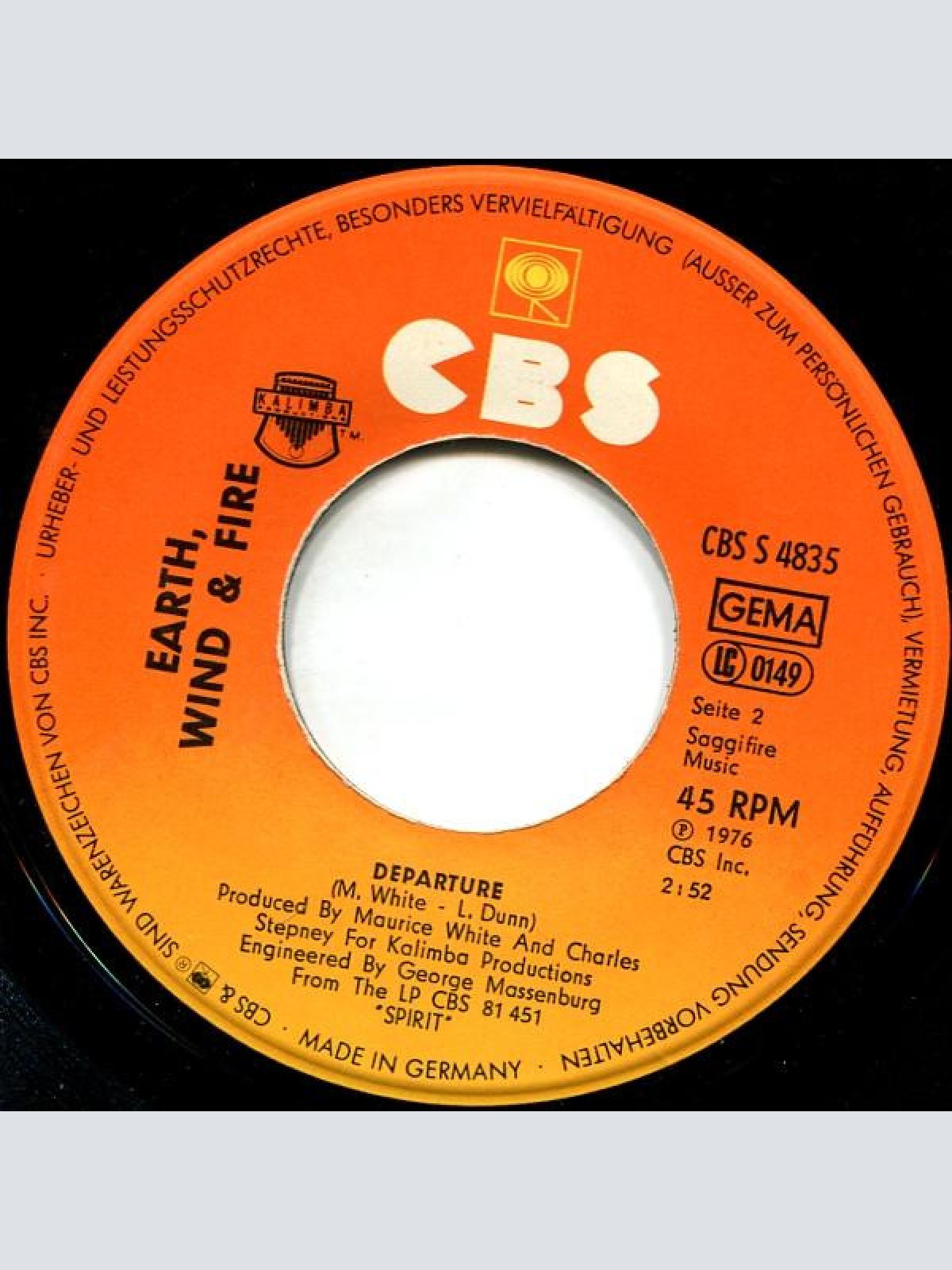 Vinyl / Earth, Wind & Fire - Saturday Nite