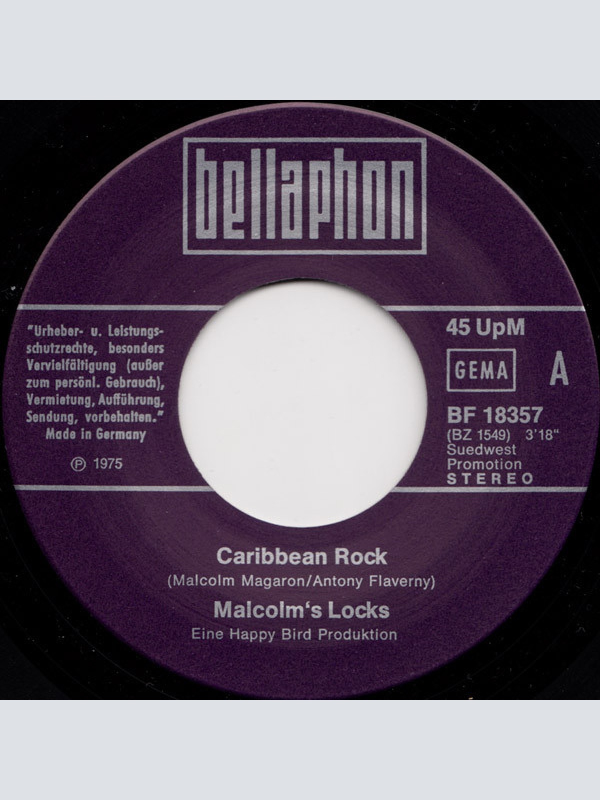 Vinyl / Malcolm's Locks - Caribbean Rock