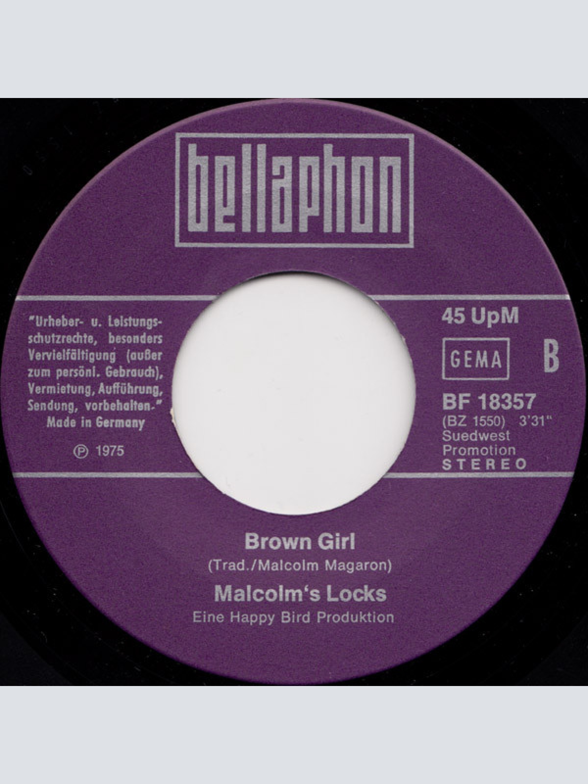 Vinyl / Malcolm's Locks - Caribbean Rock