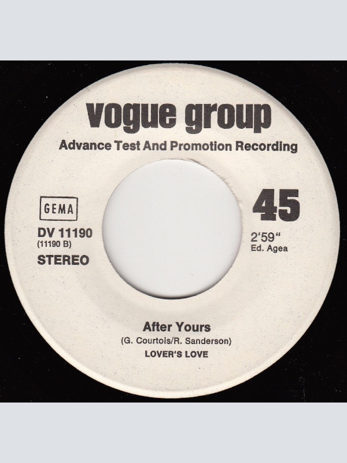 Vinyl / Lover's Love - Youth Has Gone