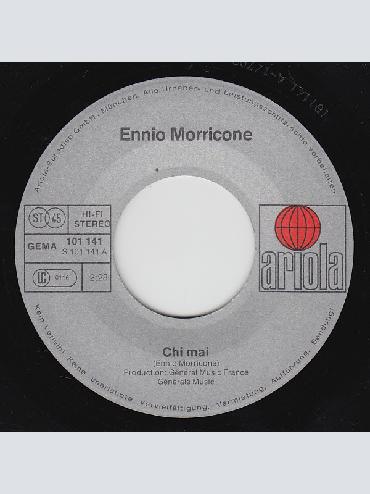 Vinyl / Ennio Morricone - Chi Mai