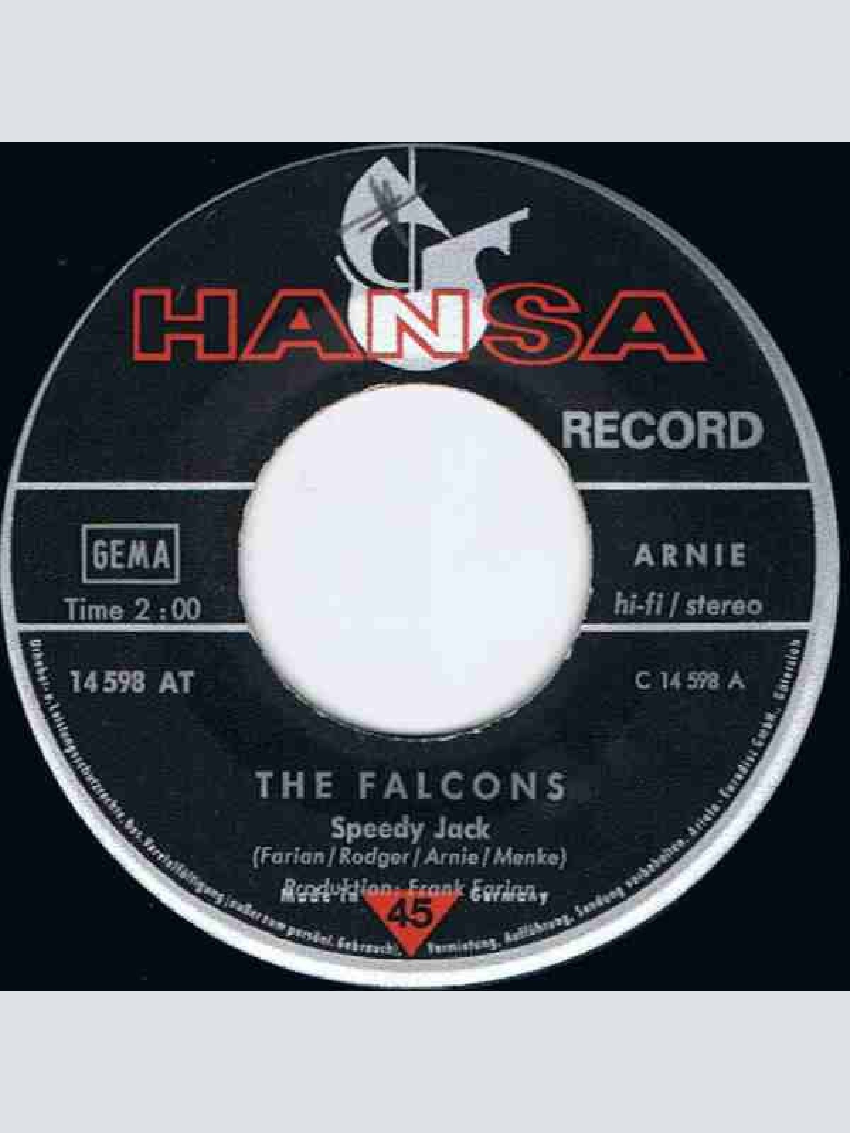 Vinyl / The Falcons* - Speedy Jack