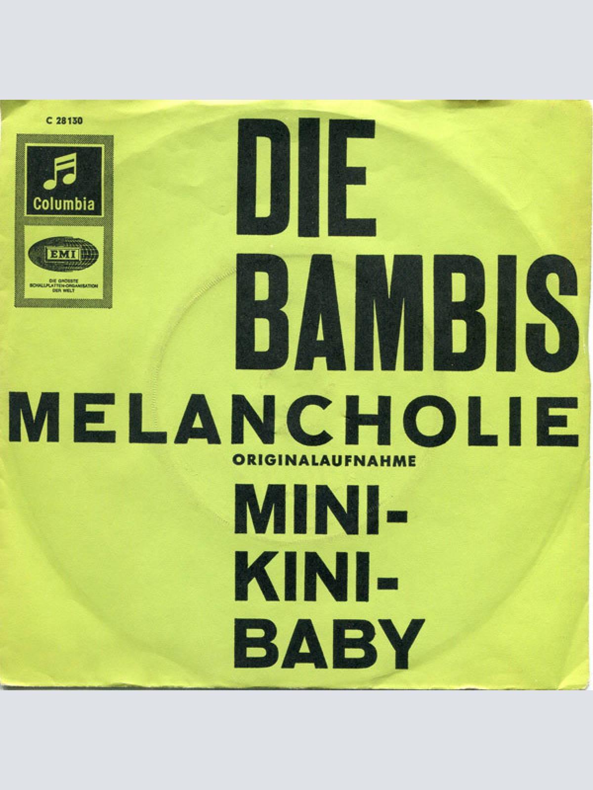 Vinyl / Die Bambis - Melancholie / Mini-Kini Baby