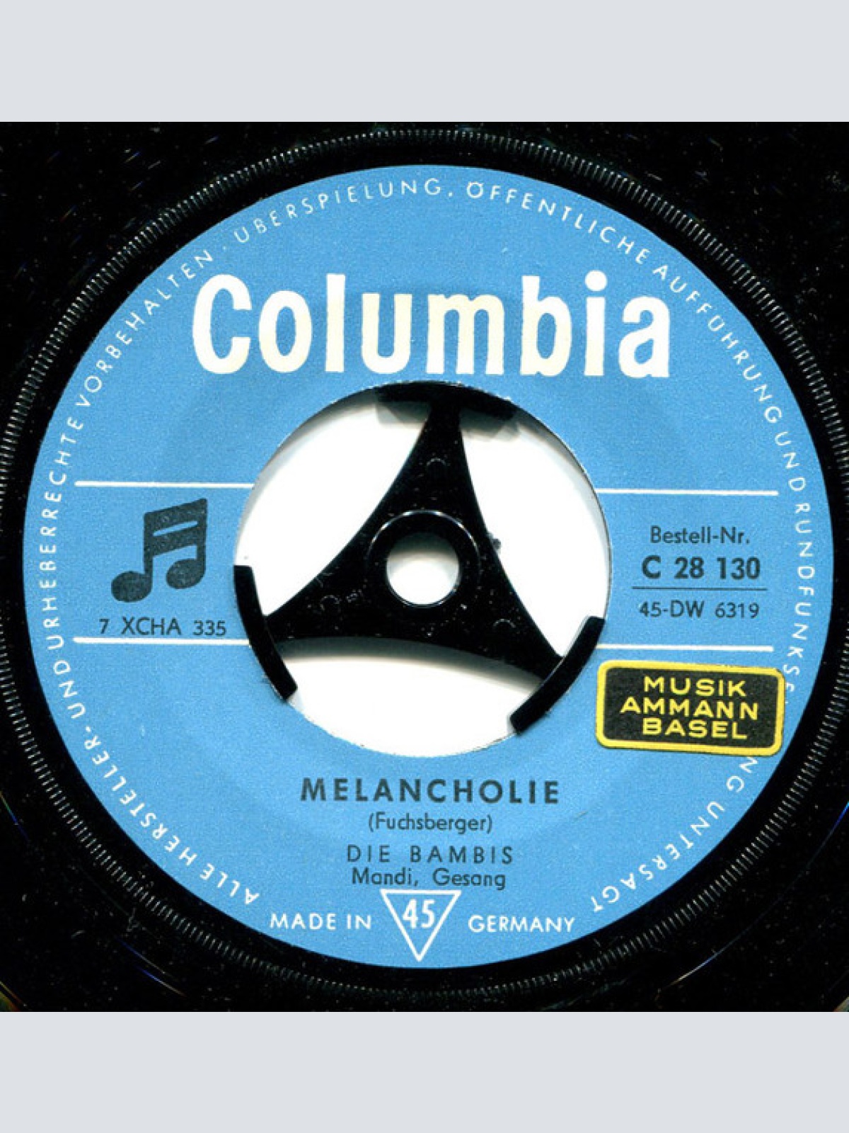 Vinyl / Die Bambis - Melancholie / Mini-Kini Baby