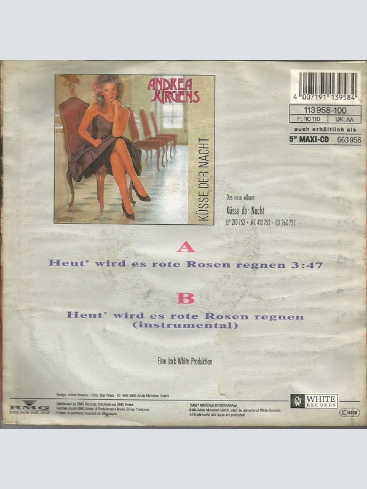 Vinyl / Andrea Jürgens - Heut' Wird Es Rote Rosen Regnen