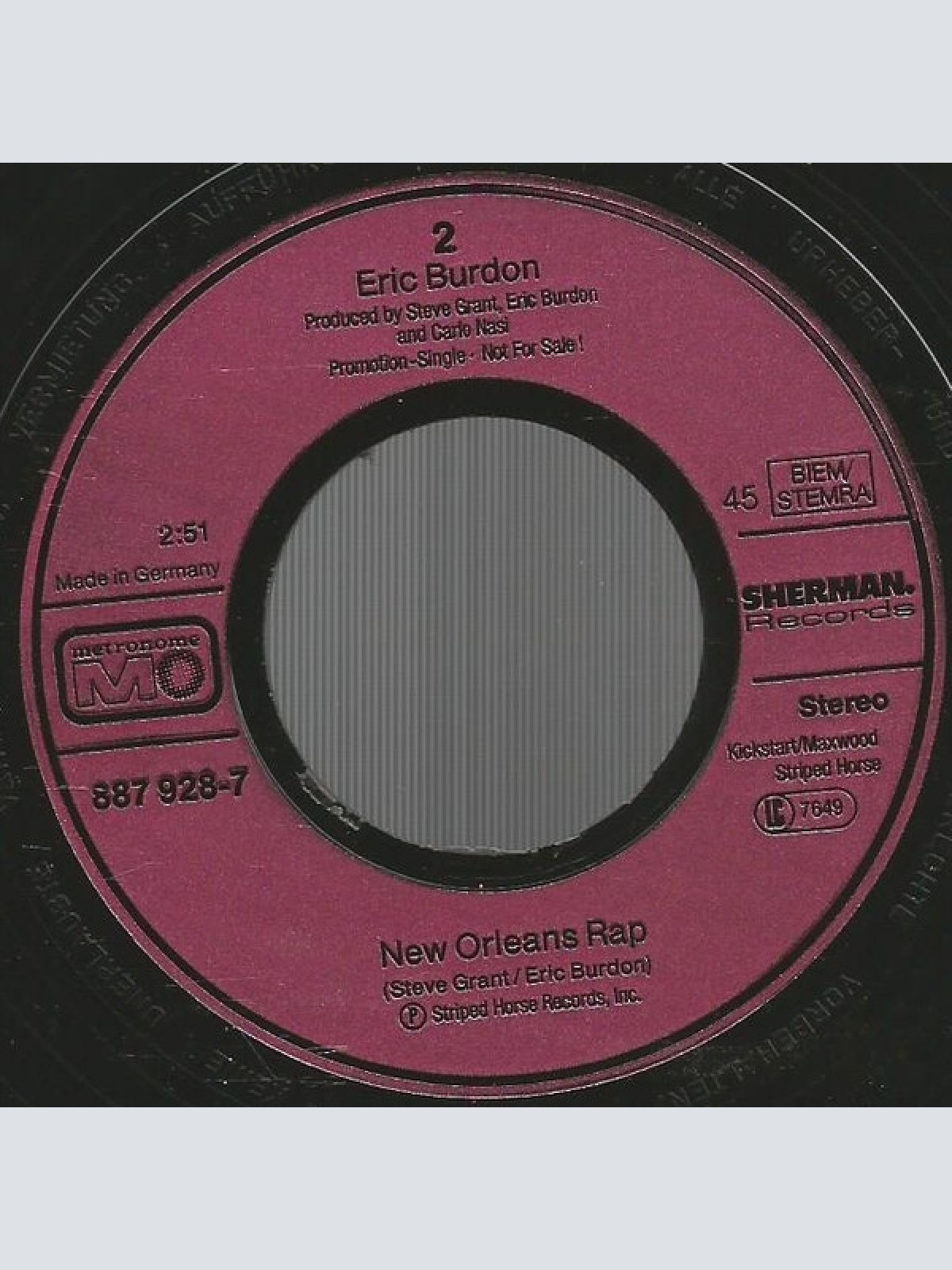 Vinyl / Eric Burdon - Run For Your Life