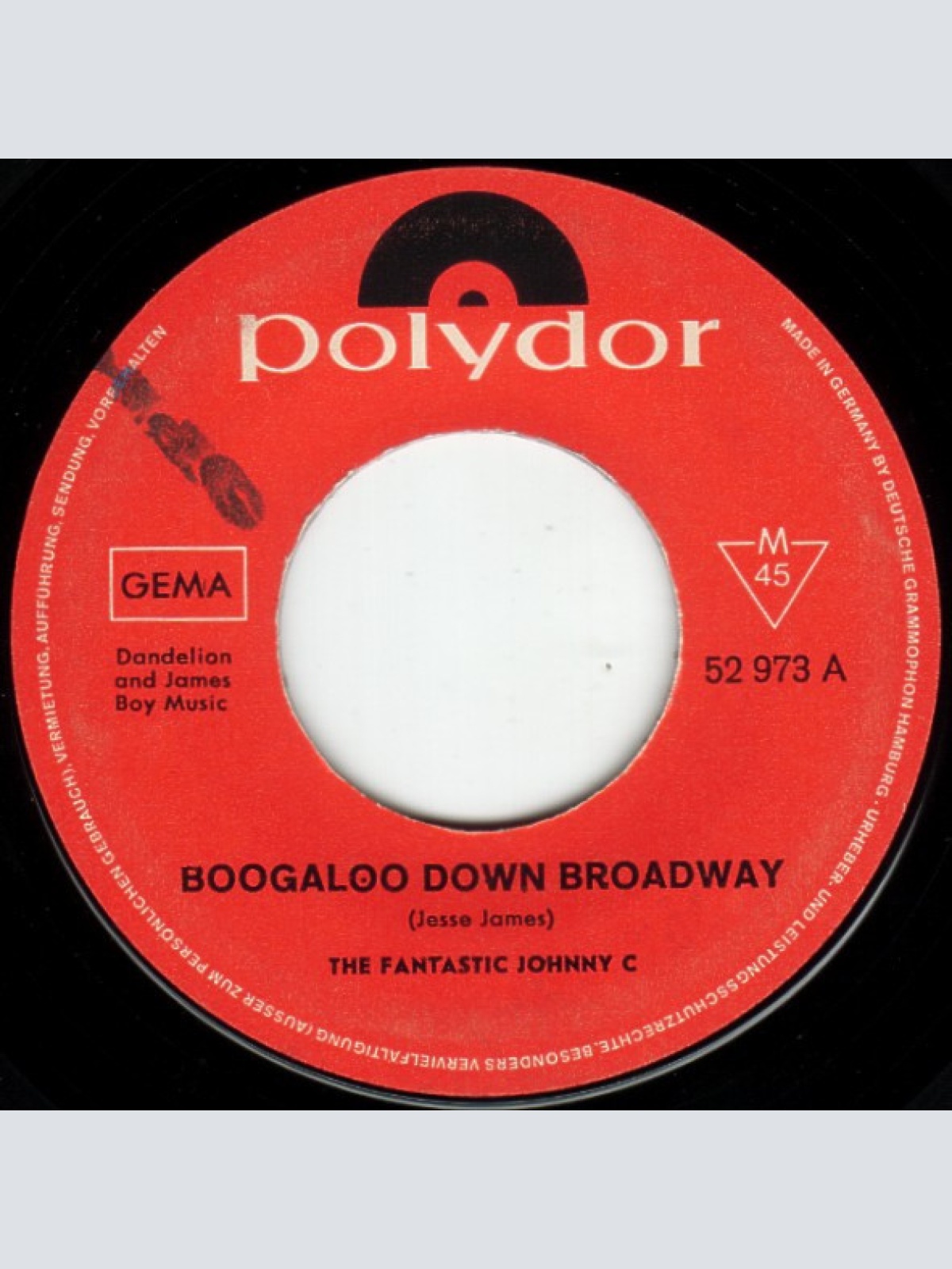 Vinyl / The Fantastic Johnny C - Boogaloo Down Broadway