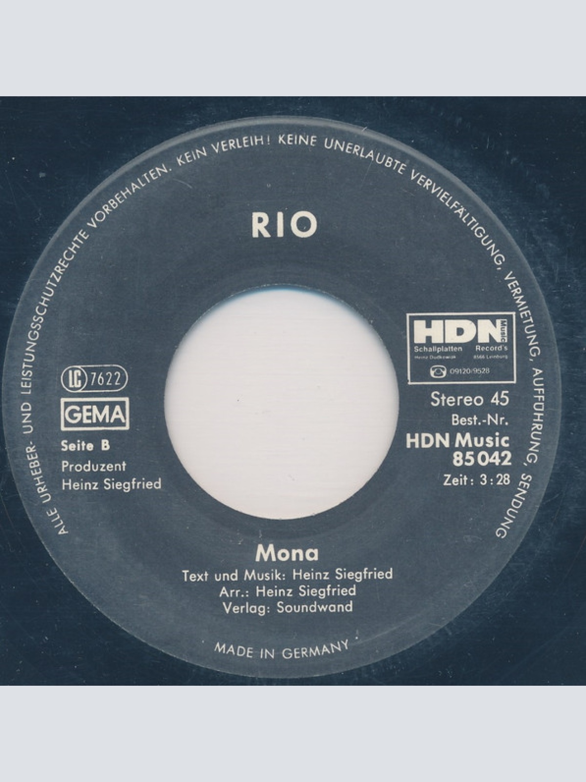 Vinyl / Rio (60) - Feuer Und Eis