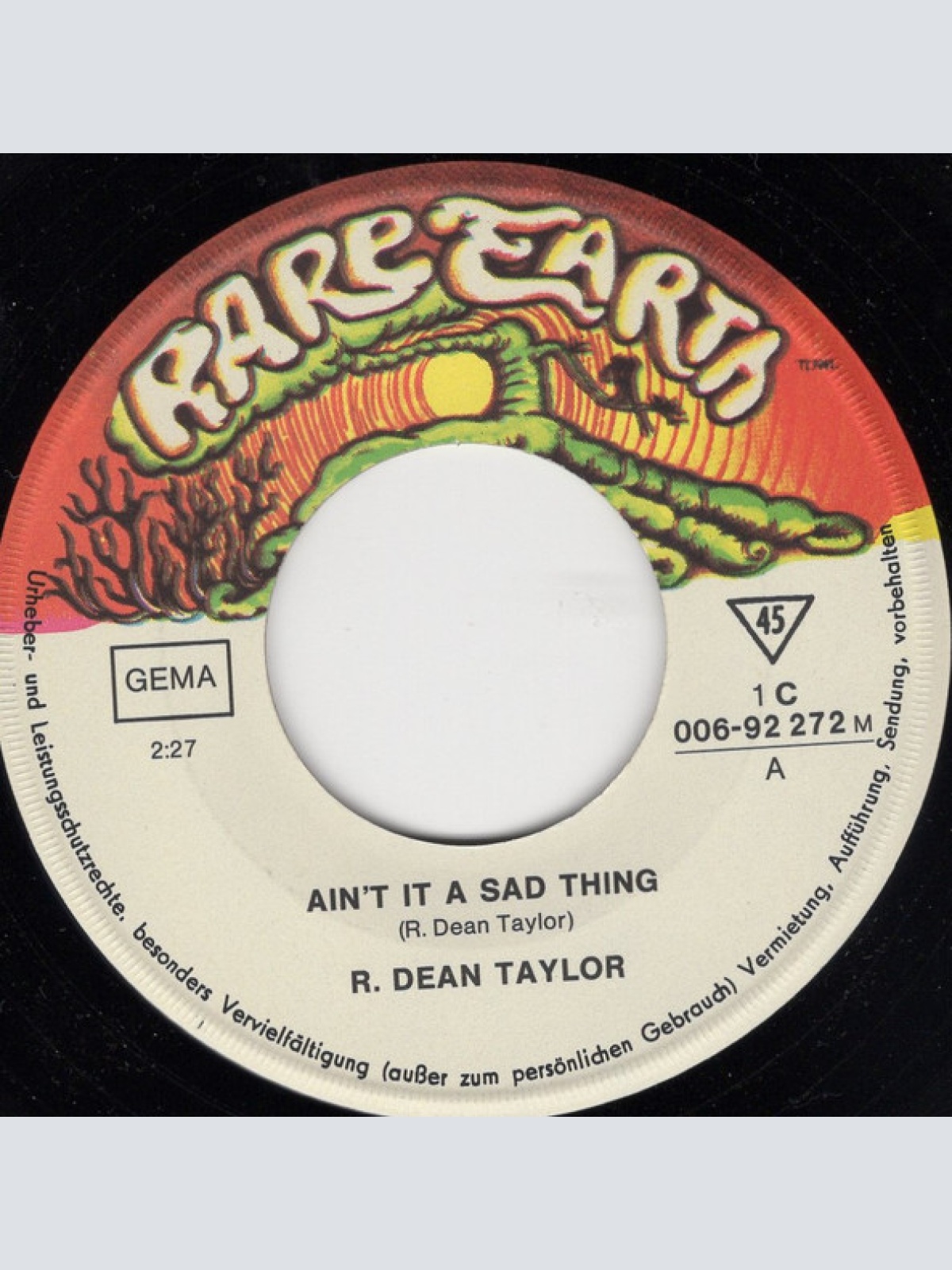 Vinyl / R. Dean Taylor - Ain´t It A Sad Thing