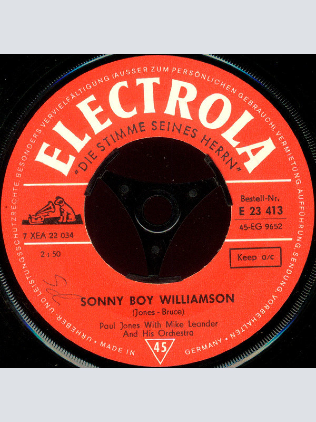 Vinyl / Paul Jones - I've Been A Bad Bad Boy / Sonny Boy Williamson