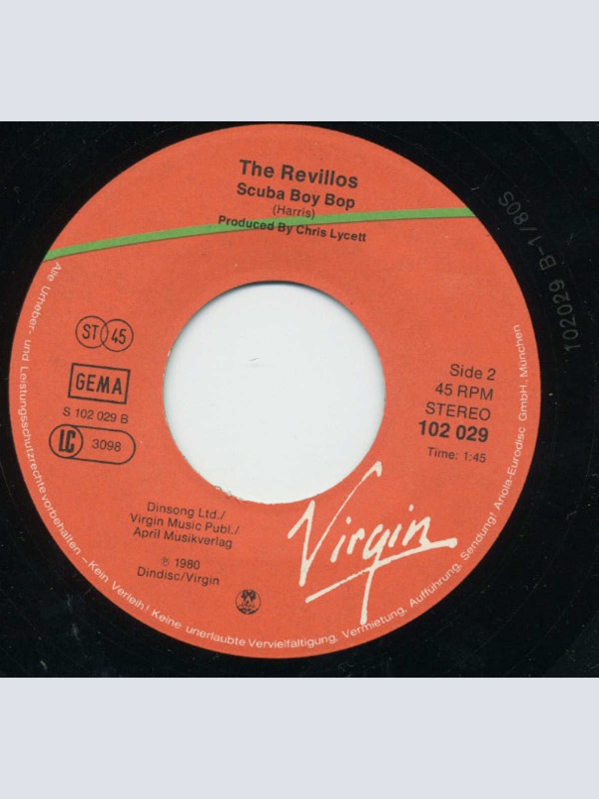 Vinyl / The Revillos - Scuba Scuba