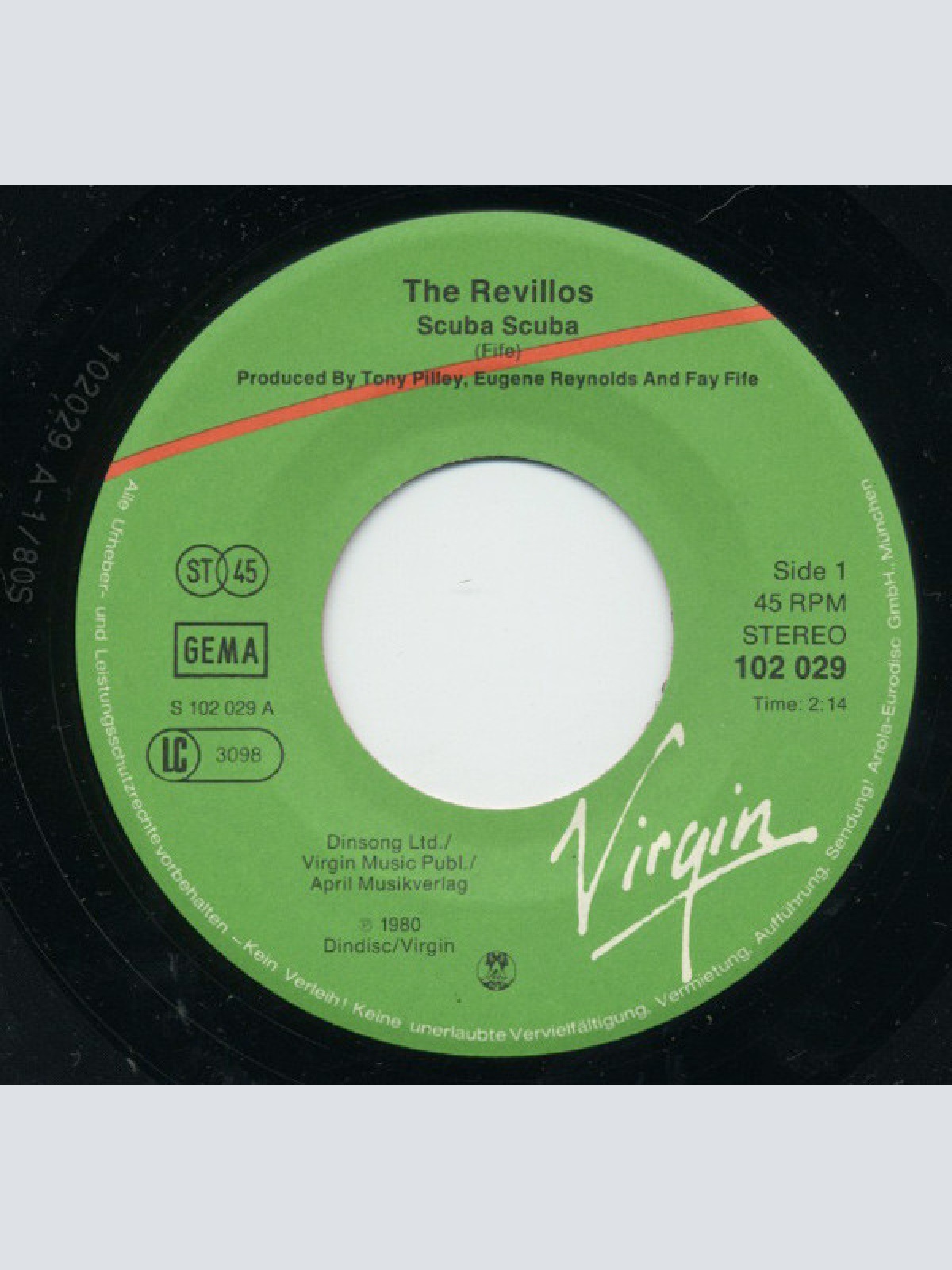 Vinyl / The Revillos - Scuba Scuba