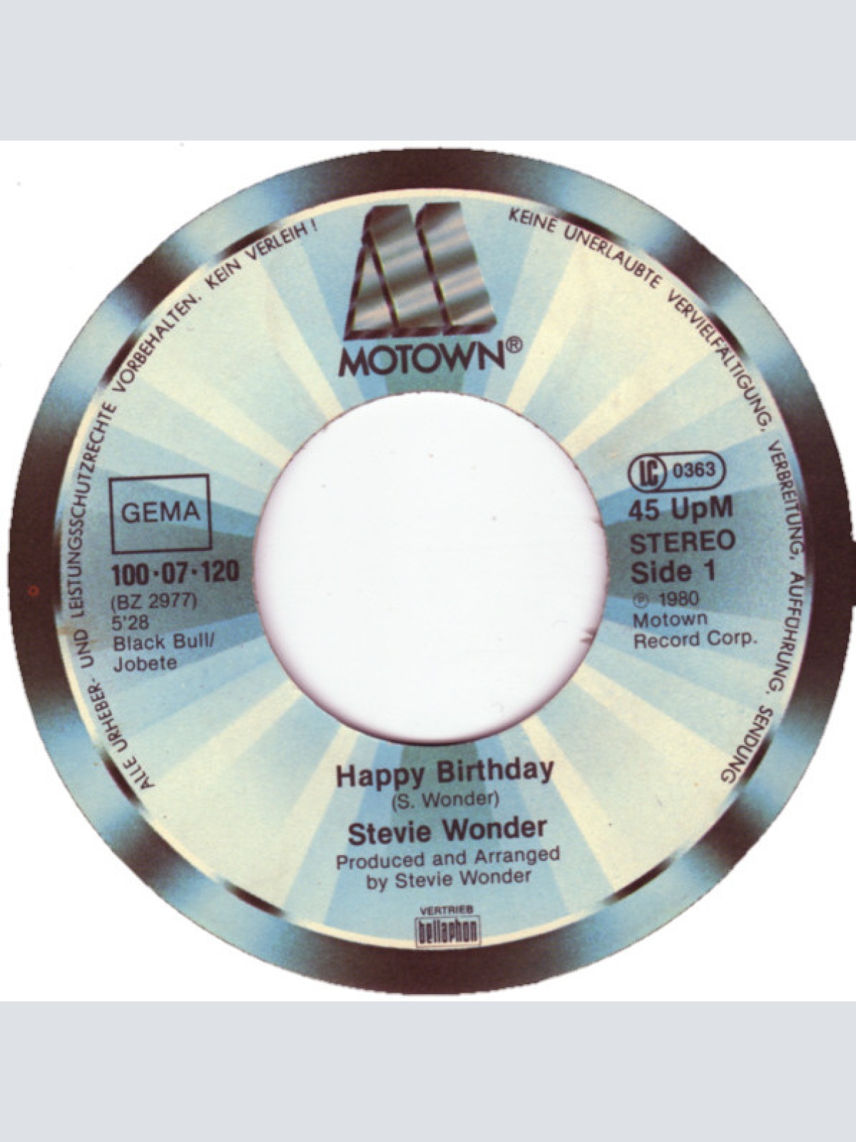 Vinyl / Stevie Wonder - Happy Birthday