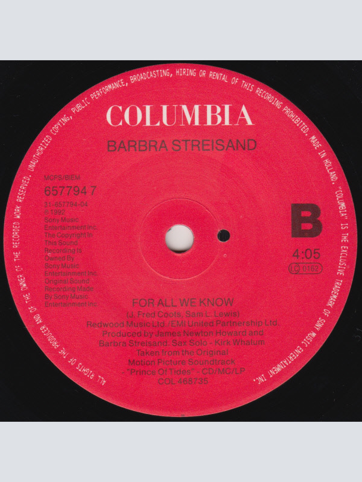 Vinyl / Barbra Streisand - Places That Belong To You