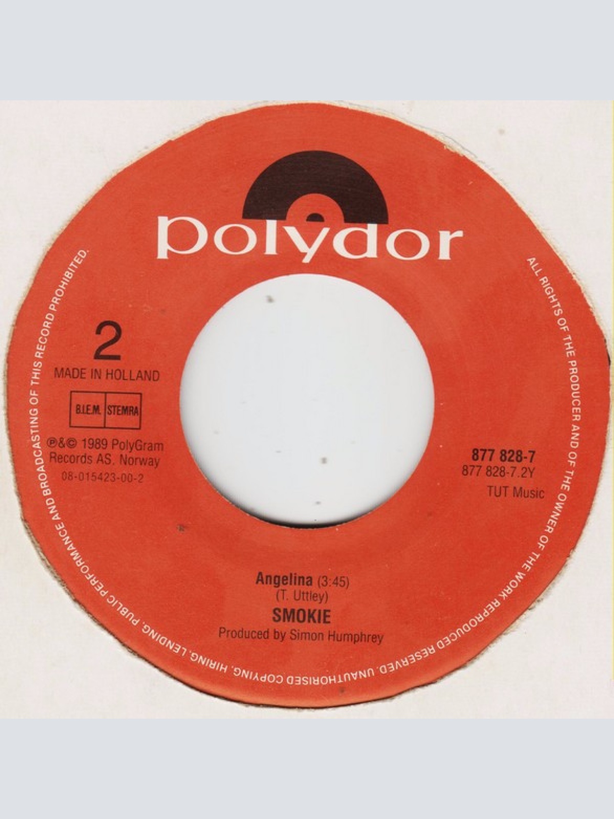 Vinyl / Smokie - In The Middle Of A Lonely Dream