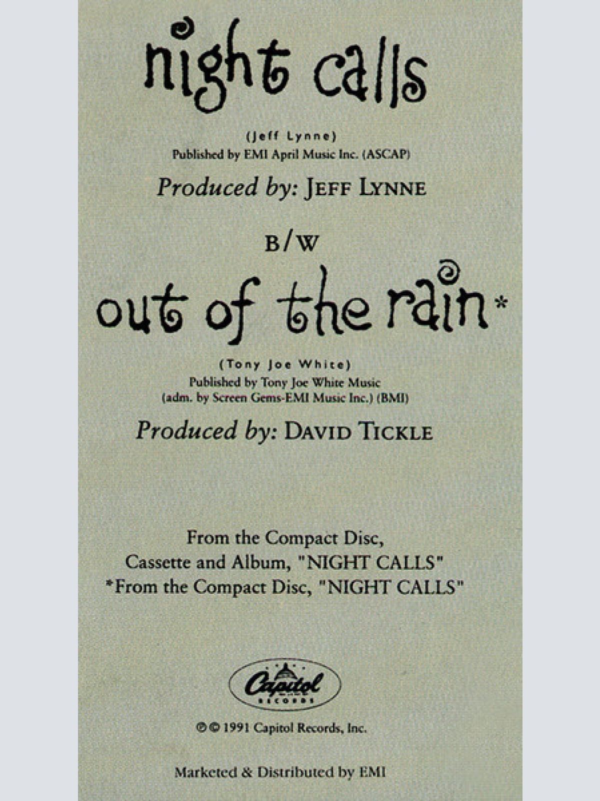 Vinyl / Joe Cocker - Night Calls