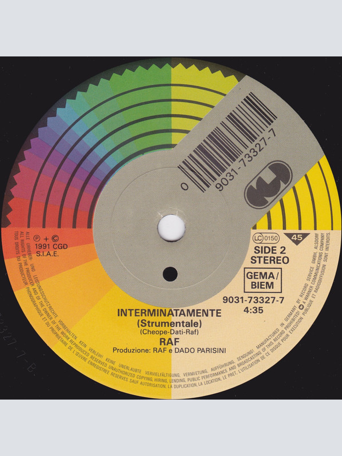 Vinyl / RAF (5) - Interminatamente