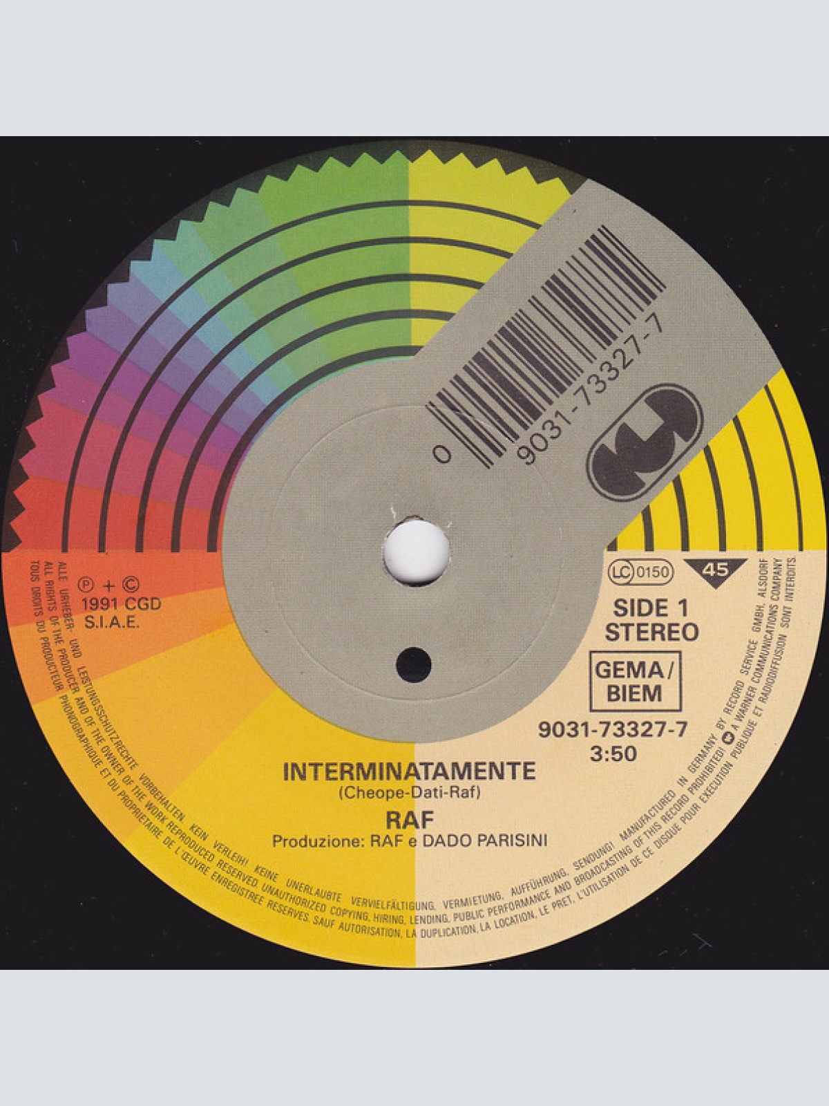 Vinyl / RAF (5) - Interminatamente