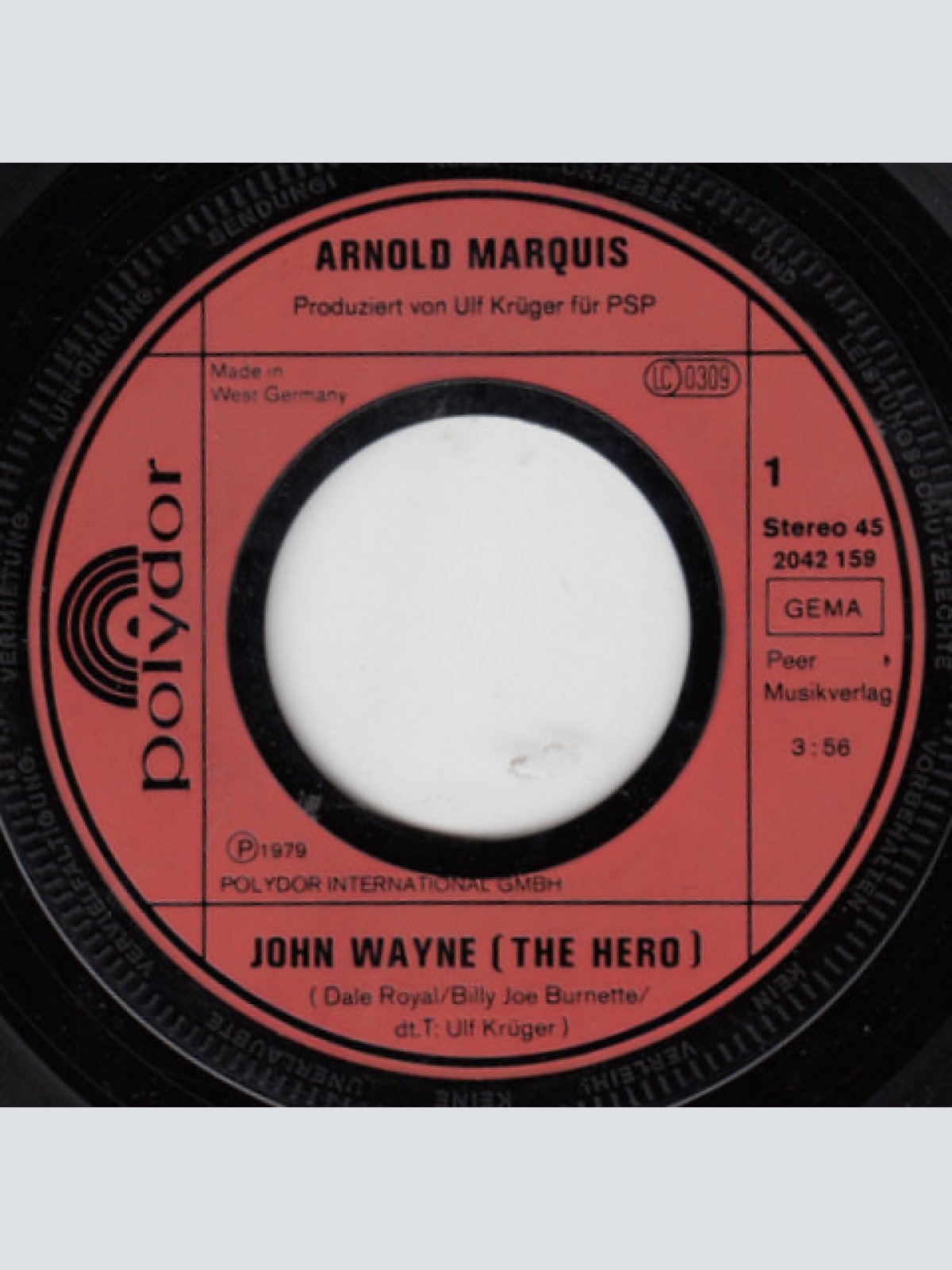 Vinyl / Arnold Marquis - John Wayne