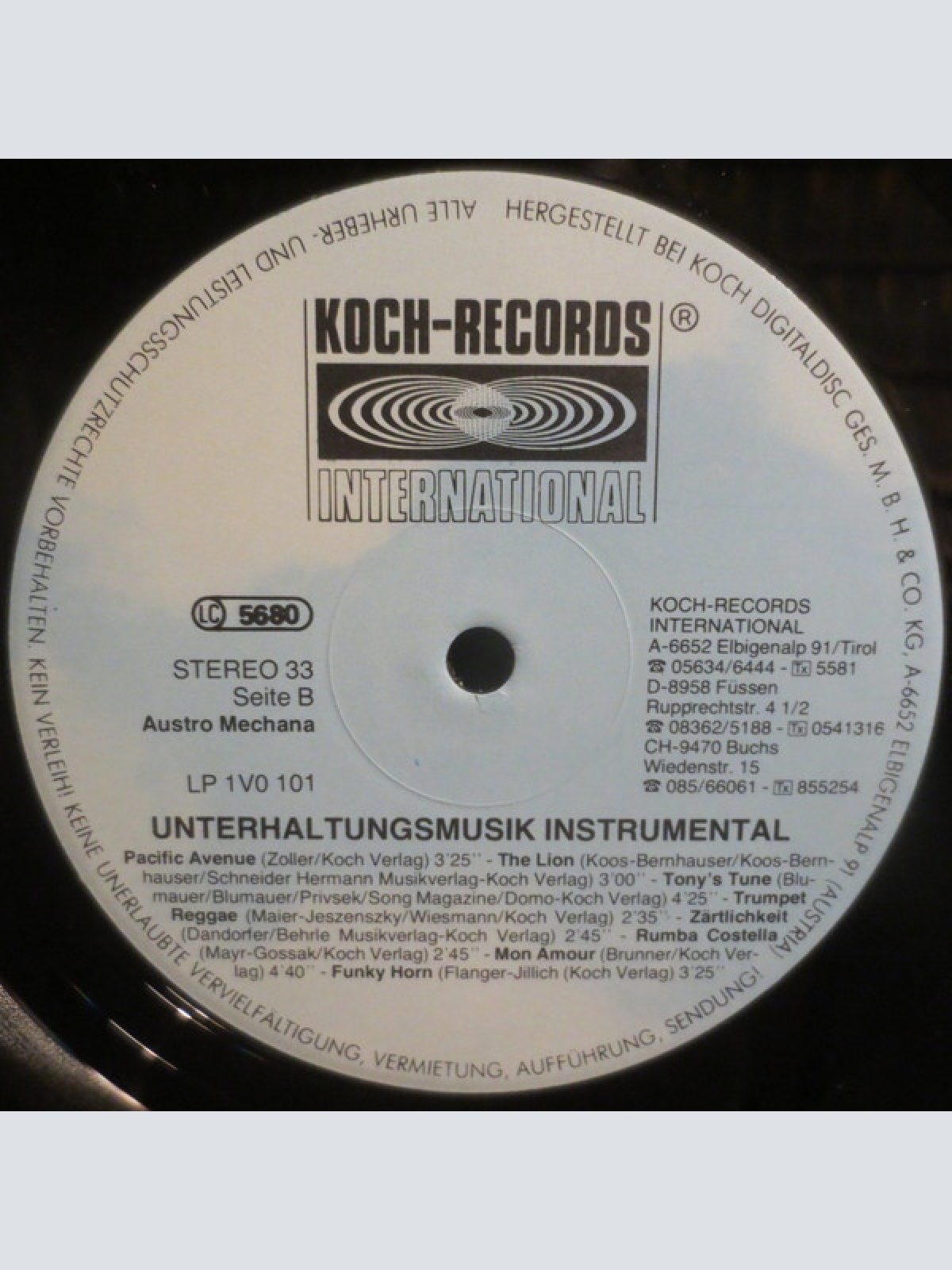 Vinyl / Various - Unterhaltungsmusik Instrumental