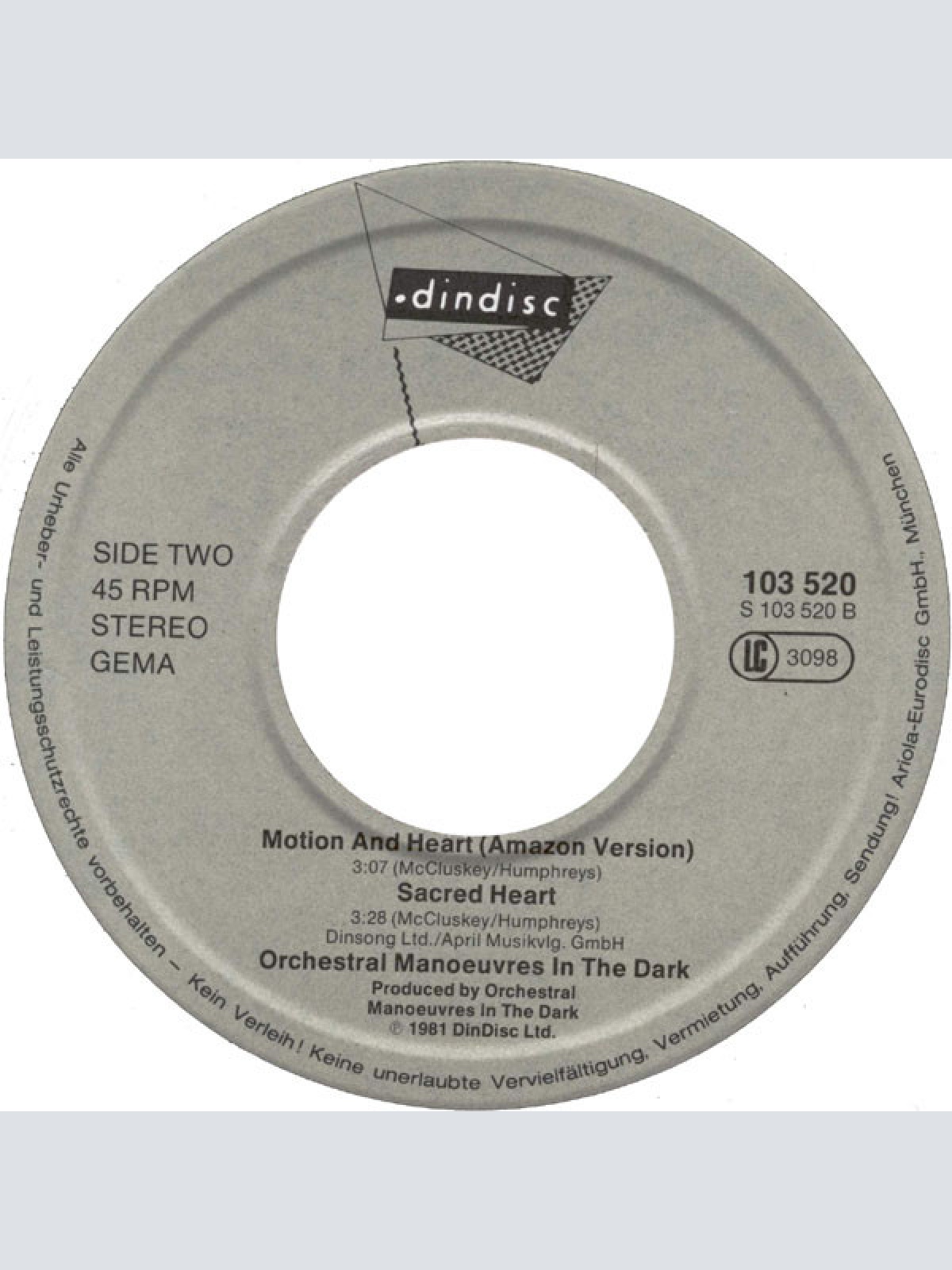 Vinyl / Orchestral Manœuvres In The Dark* - Souvenir