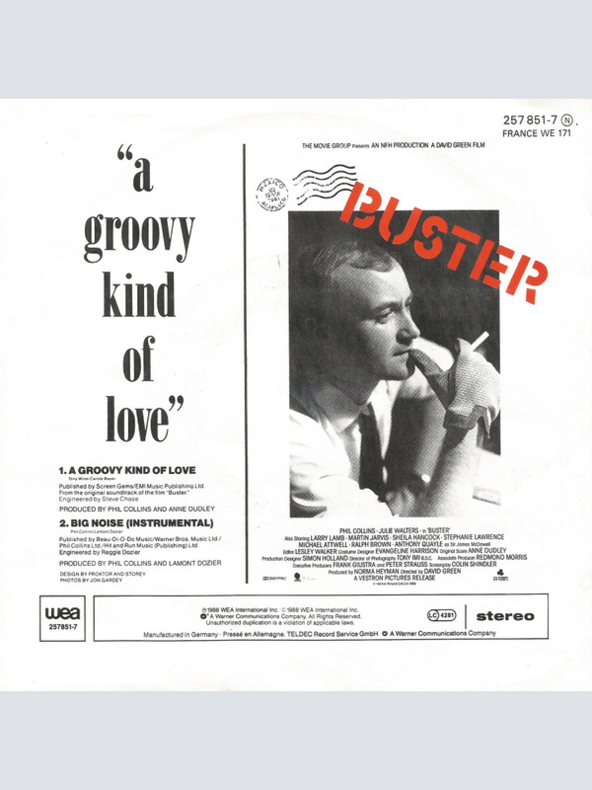 Vinyl / Phil Collins - A Groovy Kind Of Love