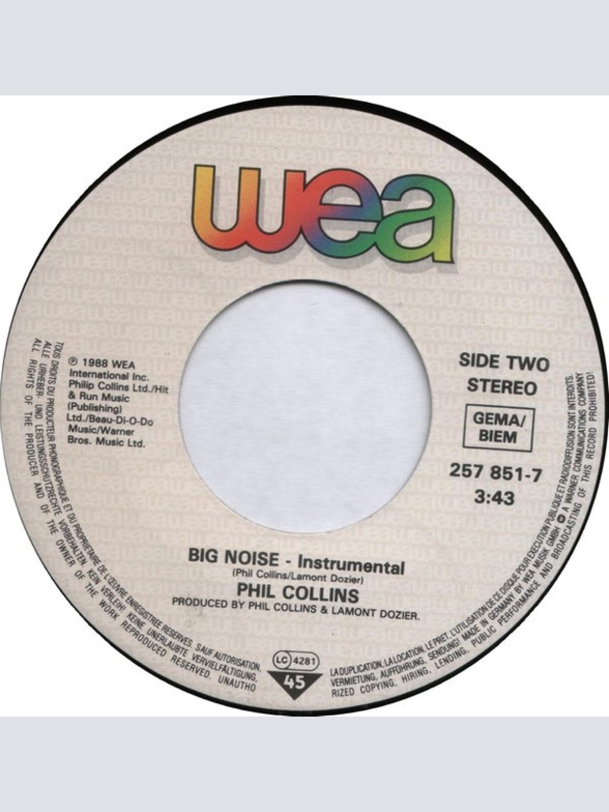 Vinyl / Phil Collins - A Groovy Kind Of Love