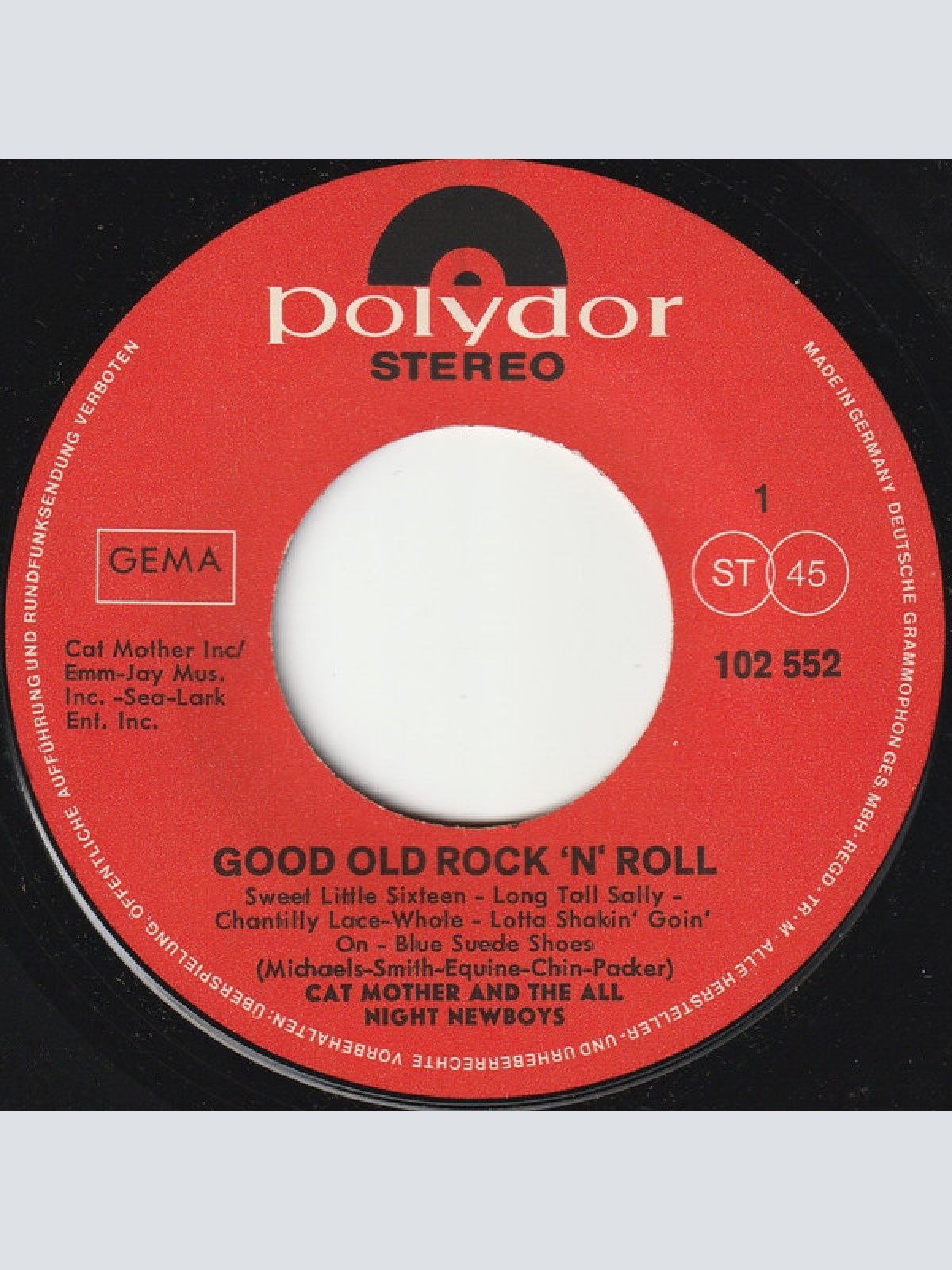 Vinyl / Cat Mother And The All Night Newsboys* - Good Old Rock 'N' Roll