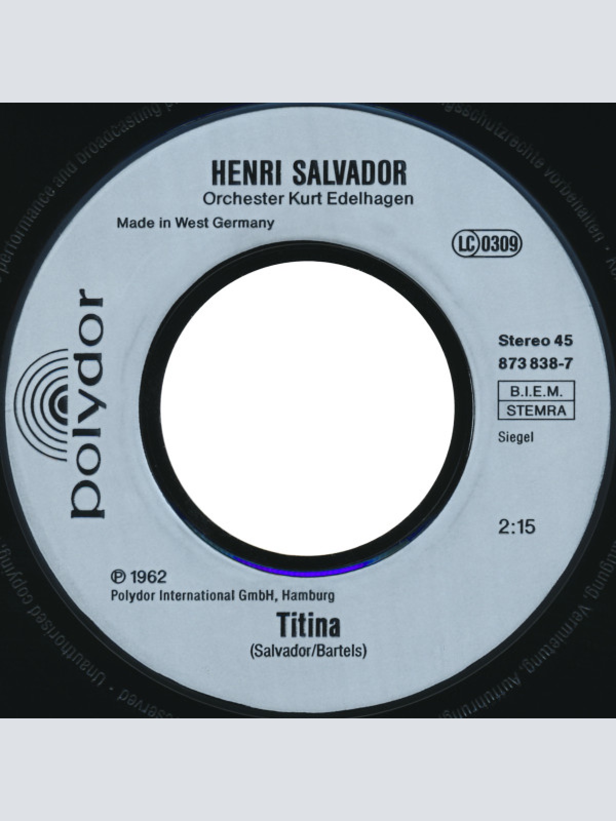 Vinyl / Henri Salvador - Der Löwe Schläft Heut' Nacht