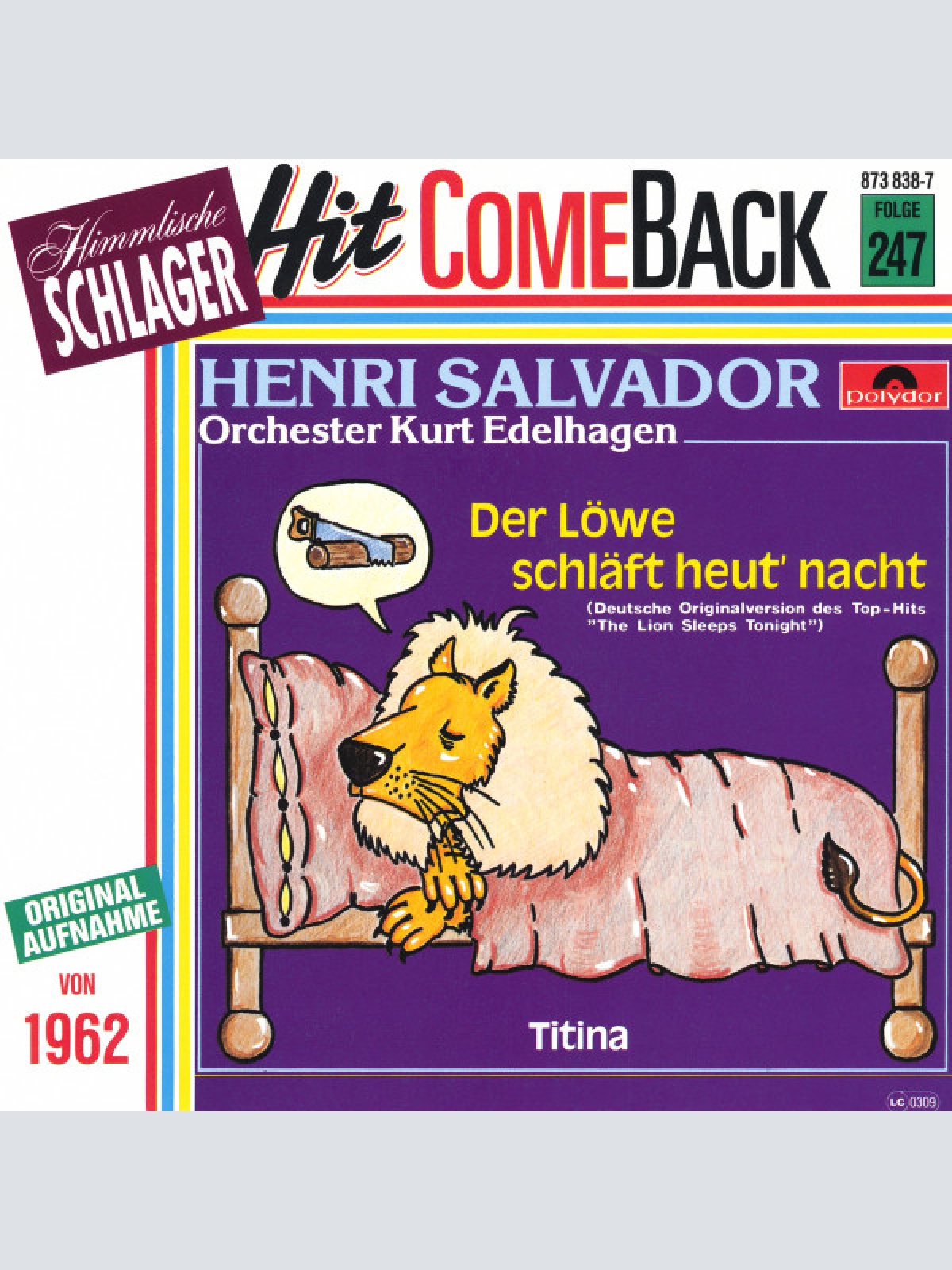 Vinyl / Henri Salvador - Der Löwe Schläft Heut' Nacht
