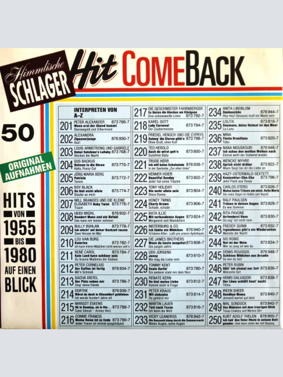 Vinyl / Carlos Otero - Weine Keine Träne Um Mich, Bella Maria