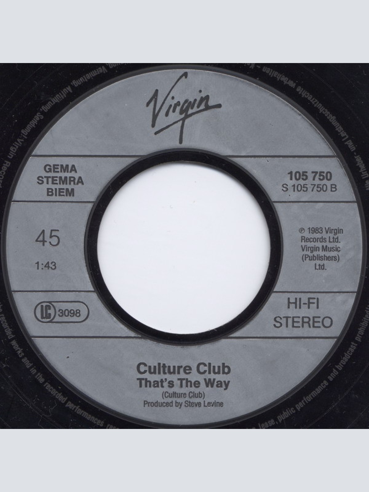 Vinyl / Culture Club - Karma Chameleon