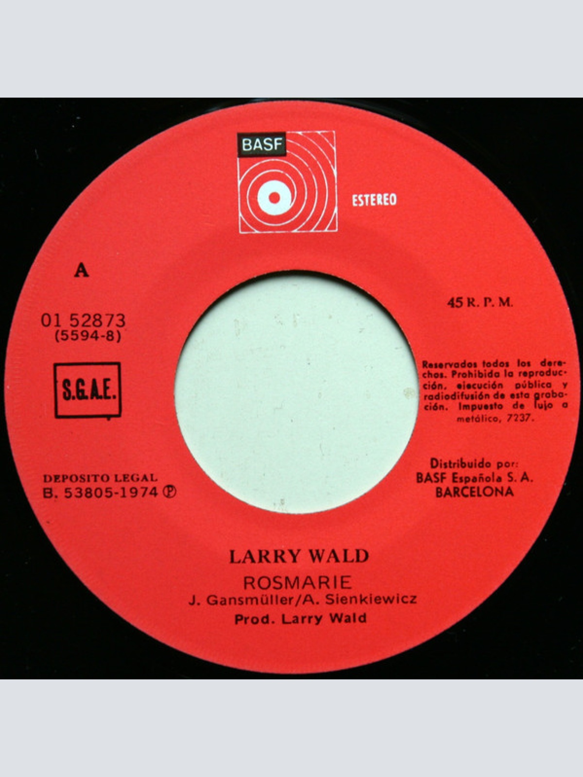 Vinyl / Larry Wald - Rosemary