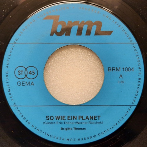 Vinyl / Brigitte Thomas - So Wie Ein Planet