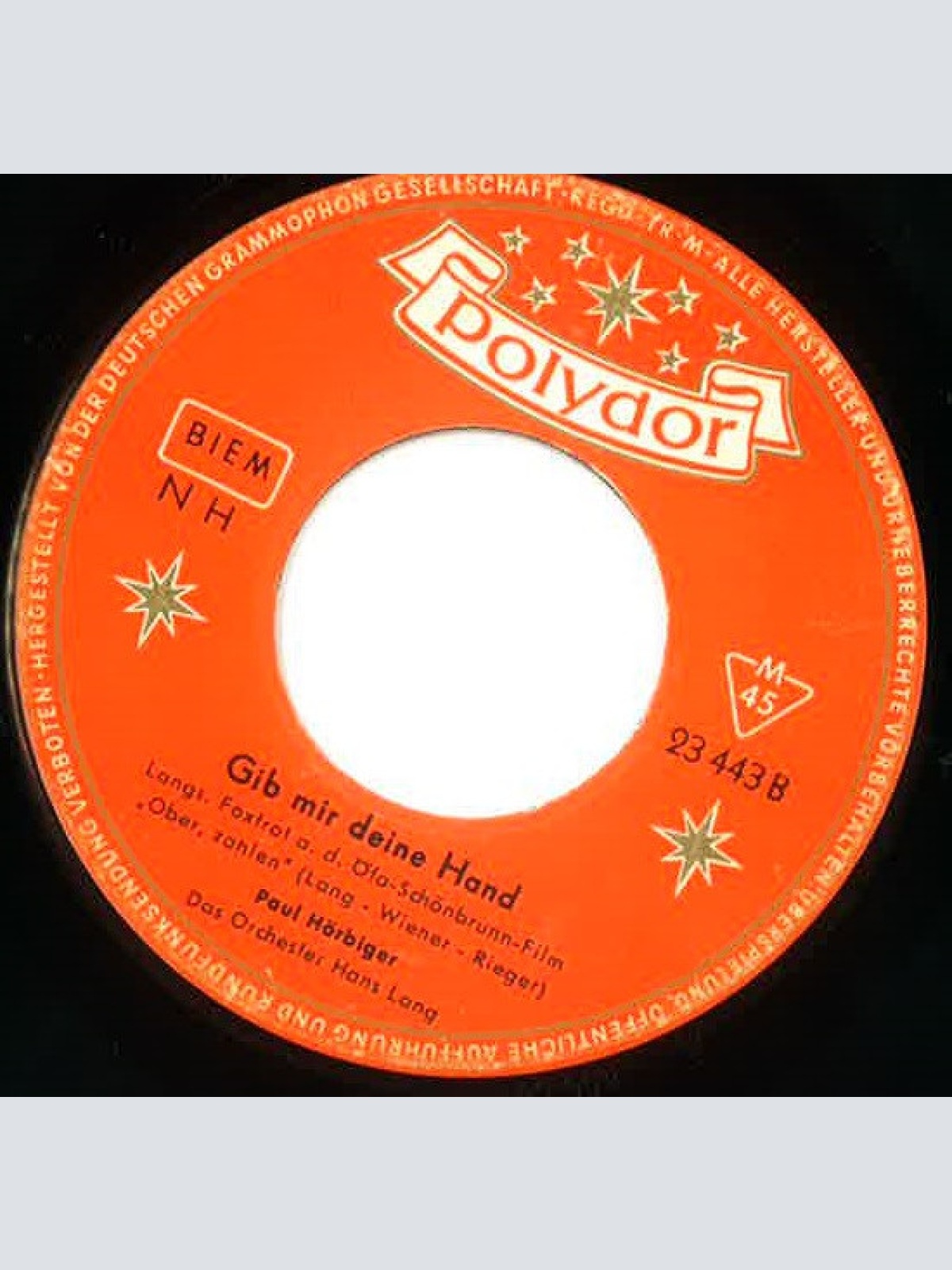 Vinyl / Paul Hörbiger - Mein Naserl Ist So Rot, Weil Ich So Blau Bin